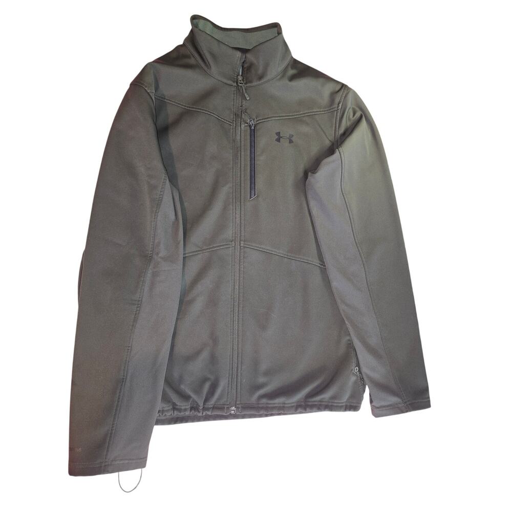 Under Armour Cold Gear Fitted Outer Shell Jacket Green/Gray Women's Size XL